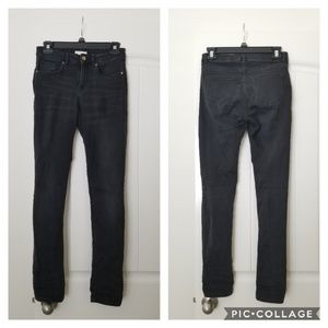 High waisted skinny jeans